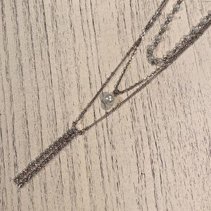 🆕 SIMPLY VERA WANG NECKLACE - Layered, Adjustable, Silver & Pearl Tone